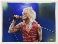 Michael Monroe Signed 12 x 16 Photograph (Beckett/BAS)