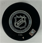 Bobby Hull Signed & Inscribed Chicago Blackhawks Hockey Puck (Third Party Guaranteed)