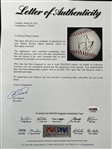 Mickey Rooney Vintage Signed OML Baseball (PSA/DNA LOA)