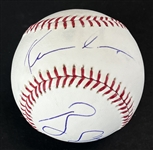 Kevin Costner & Ray Liotta Signed OML Baseball (PSA/DNA LOA)