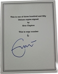 Bob Marley: Rebel Music and Roots Reggae Book Signed by Eric Clapton (#6/350)