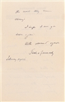 President John F. Kennedy 8.5" x 5.5" Signed & Handwritten 1946 Letter - The Earliest We Have Ever Offered Pre-Dating His Political Career! (Third Party Guaranteed)