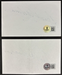 Gene Hackman Lot of Two Signed 3 x 5 Index Cards (Beckett/BAS)
