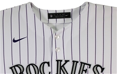 Charlie Blackmon Signed Nike Rockies Jersey with Chuck Nazty Inscription (Beckett/BAS)