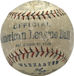 Ty Cobb Single Signed & Game Used c.1925 OAL Ban Johnson Baseball (PSA/DNA & JSA)