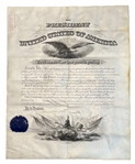 President Grover Cleveland Signed 1893 Presidential Lieutenant Colonel Naval Appointment Document (Third Party Guaranteed)
