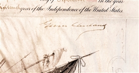 President Grover Cleveland Signed 1893 Presidential Lieutenant Colonel Naval Appointment Document (Third Party Guaranteed)