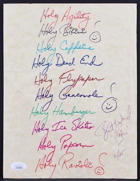 Batman TV Series (1966): Burt Ward Handwritten & Signed 8.5" x 11" with Numerous "Robinisms" (JSA)