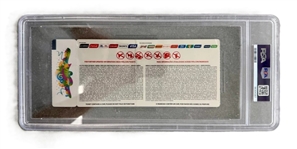 Lionel Messi Signed 2014 World Cup Semi-Finals Full Ticket, Messi Scores Opening Penalty Goal! - PSA 2 Auto 8 POP 1!
