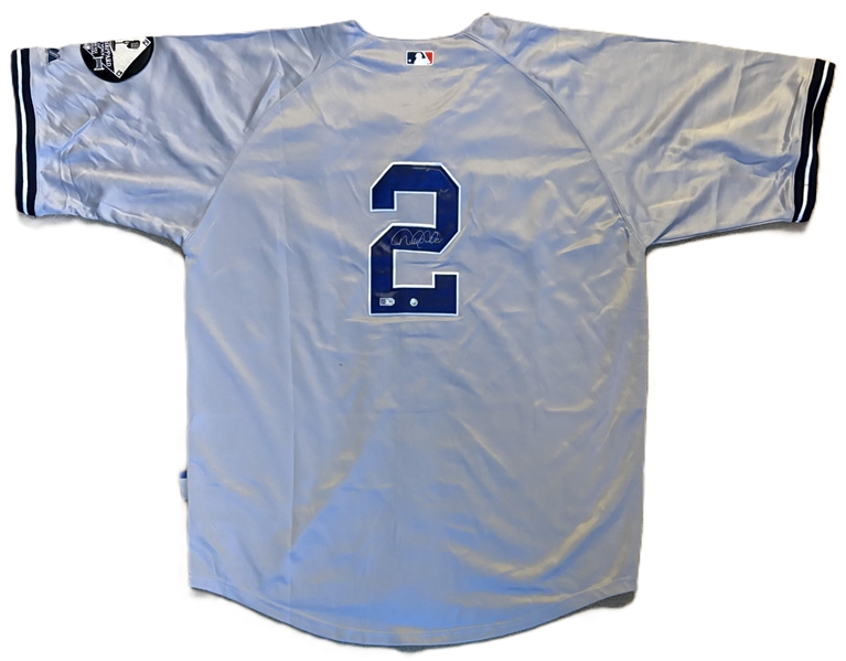 Derek Jeter Signed 2010 New York Yankees Jersey w/ Bob Sheppard & George Steinbrenner Patches! (MLB & Steiner Sports)