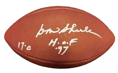 Don Shula Signed & Inscribed Duke NFL Football (PSA/DNA)