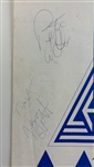 Def Leppard Group Signed 11 x 11 Album Insert (5 Sigs)(Epperson/REAL)