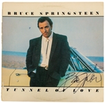Bruce Springsteen Signed Tunnel of Love Album Cover (Epperson/REAL LOA)