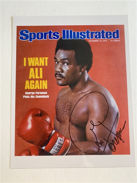 George Foreman Signed 11" x 14" Photo (JSA)(Ulrich Collection)