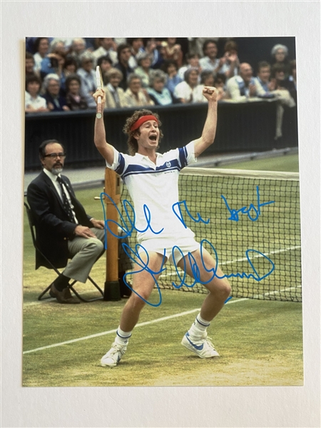 John McEnroe Signed 11" x 14" Photo (JSA)(Ulrich Collection)