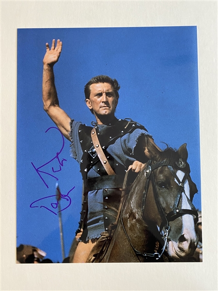 Kirk Douglas Signed 11" x 14" Spartacus Photo (JSA)(Ulrich Collection)