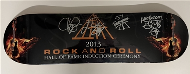 Public Enemy Group Signed Rock & Roll HOF Skateboard Deck (4 Sigs)(JSA)(Ulrich Collection)