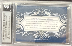 2012 Leaf #419 Janis Joplin ULTRA-RARE Cut Signature 1/1 Trading Card - One of Her Only Insert Cards! (Beckett/BAS Encapsulated)