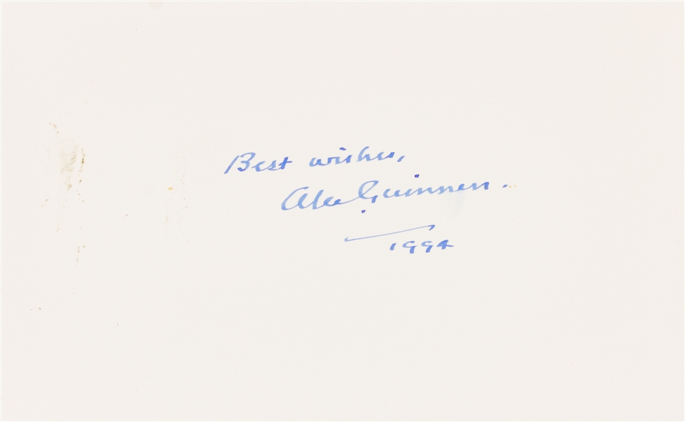 Star Wars: Sir Alec Guinness Signed 4" x 6" Card (Beckett/BAS LOA)