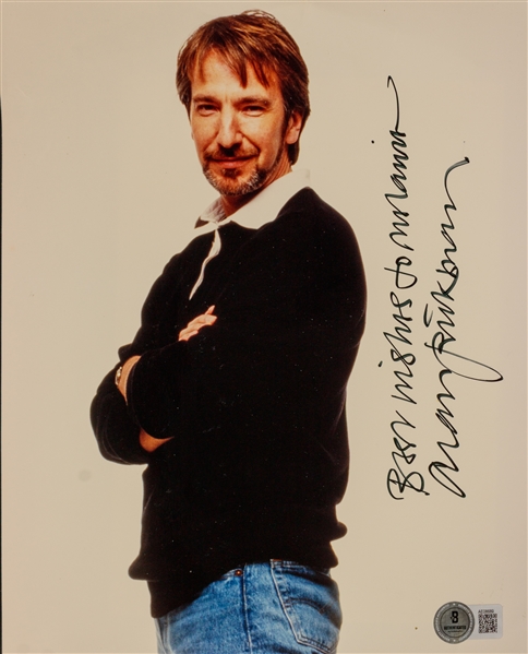 Alan Rickman Signed 8" x 10" Photo (Beckett/BAS LOA)
