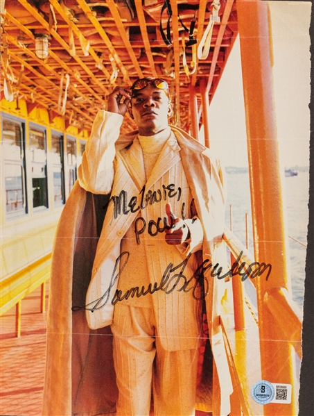 Samuel L Jackson Signed 8" x 11" Magazine Photo (Beckett/BAS)