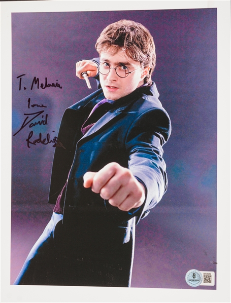 Daniel Radcliffe Signed 8.5" x 11" Harry Potter Photo w/ Early Autograph (Beckett/BAS)