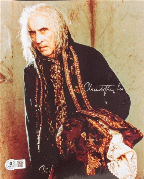Christopher Lee Signed 8" x 10" Photo (Beckett/BAS)