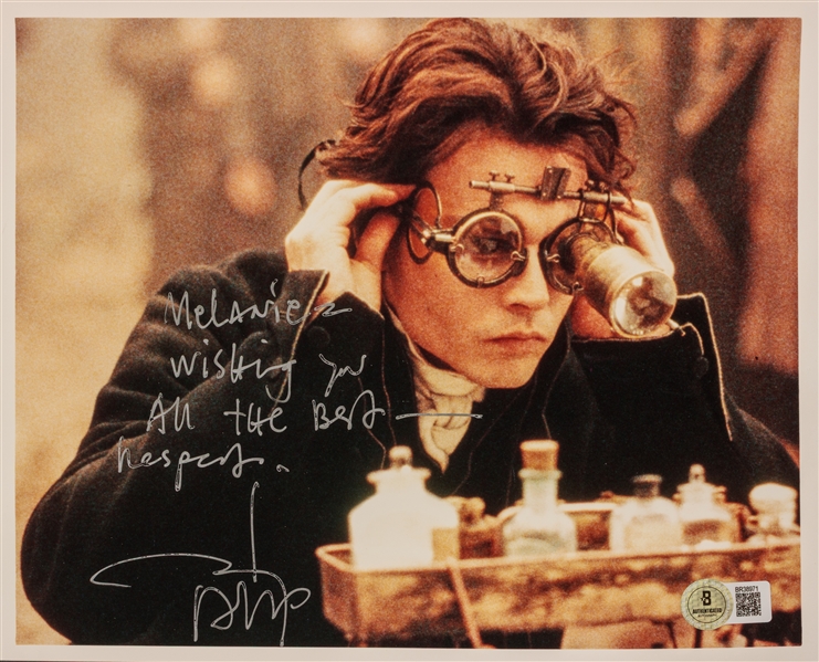 Johnny Depp Signed 8" x 10" Sleepy Hollow Photo (Beckett/BAS)