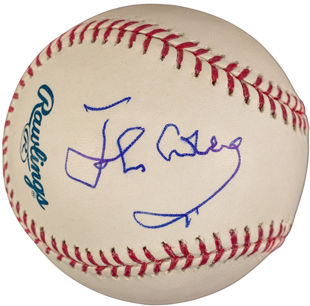 John Clease Signed OML Baseball (JSA)