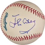 John Clease Signed OML Baseball (JSA)