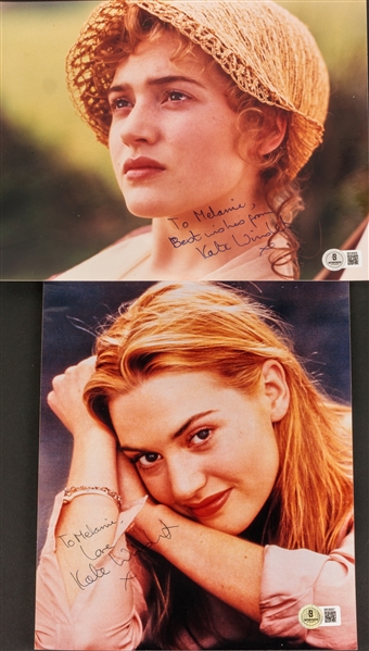 Kate Winslet Lot of 2 Signed 8" x 10" Photo (Beckett/BAS) 