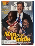 November 1991 Phil Jackson & Scottie Pippen Dual Signed Sports Illustrated Magazine (Third Party Guaranteed)