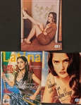 Salma Hayek Lot of 3 Signed Items (Beckett/BAS)