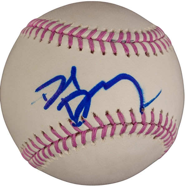 David Duchovny Signed Pink OML Baseball (JSA LOA)