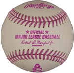 David Duchovny Signed Pink OML Baseball (JSA LOA)