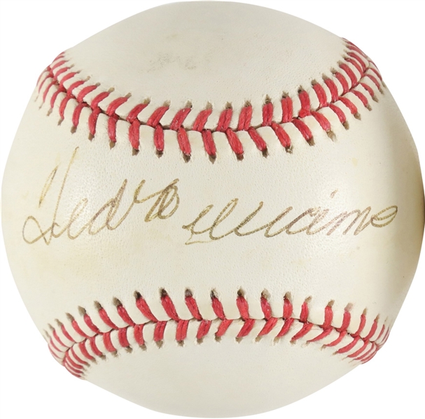 Ted Williams Signed OAL Baseball (PSA/DNA)