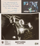 Batman: Michael Gough (Alfred Pennyworth) Lot of 3 Signed Items (Beckett/BAS)
