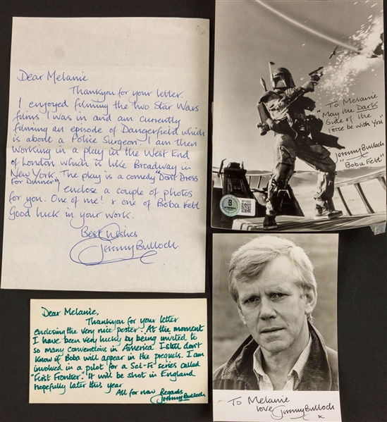Star Wars: Jeremy Bulloch Lot of 4 Signed Items (Beckett/BAS)