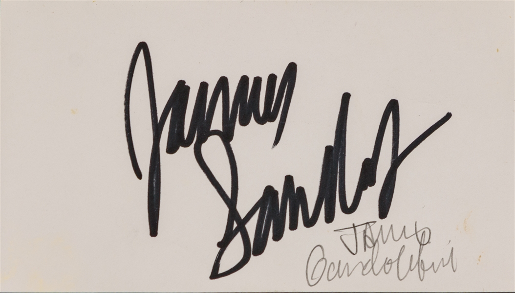Sopranos: James Gandolfini Signed 3" x 5" Card (Beckett/BAS)