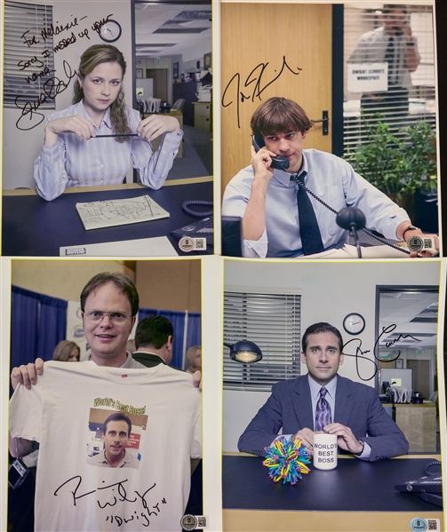 The Office Lot of Twelve (12) Signed Photos w/ Carell, Wilson, & More! (Beckett/BAS)