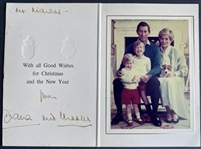 Princess Diana & Prince Charles Dual Signed 1986 Royal Christmas Card (Third Party Guaranteed)