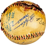 Sandlot Cast Signed Custom Replica Baseball (8 Sigs)(JSA)