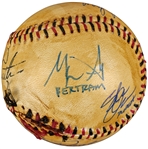 Sandlot Cast Signed Custom Replica Baseball (8 Sigs)(JSA)