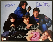 The Breakfast Club RARE Group Signed 11" x 14" Color Photo (Beckett/BAS LOA)