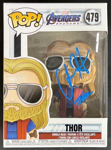 Chris Hemsworth Signed "Thor" Funko Pop with "Thor" Inscription (Beckett/BAS)