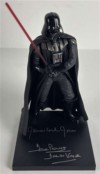 Dave Prowse & James Earl Jones Signed 1:10 Scale Star Wars Darth Vader Figurine (Prowse Holo)(Third Party Guaranteed)
