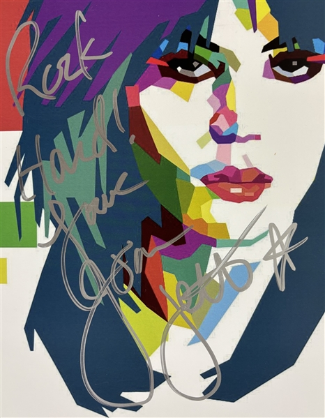 Joan Jett Signed 12" x 18" Poster (Beckett/BAS)