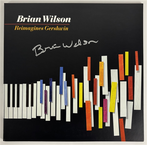 Brian Wilson Signed "Reimagines Gershwin" Album Cover w/ Vinyl (Beckett/BAS)