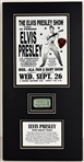 Elvis Presley 1956 Unused Concert Ticket Display - Tupelo, MS - September 26, 1956 (Elvis-A-Rama LOA)