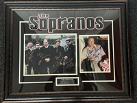 Sopranos: Multi-Signed Photographs in Commemorative Framed Display Inc. James Gandolfini! (PSA/DNA)(Third Party Guaranteed)